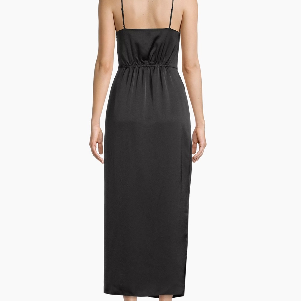 stretch satin slipdress